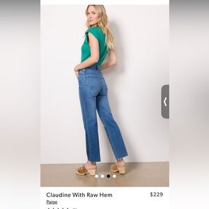PAIGE Jeans, Claudine With Raw Hem, 32
